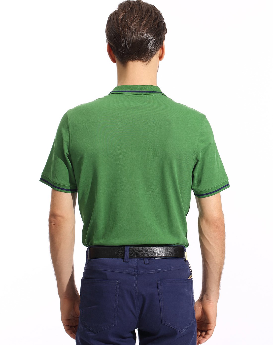 男款时尚珠地棉短袖t恤