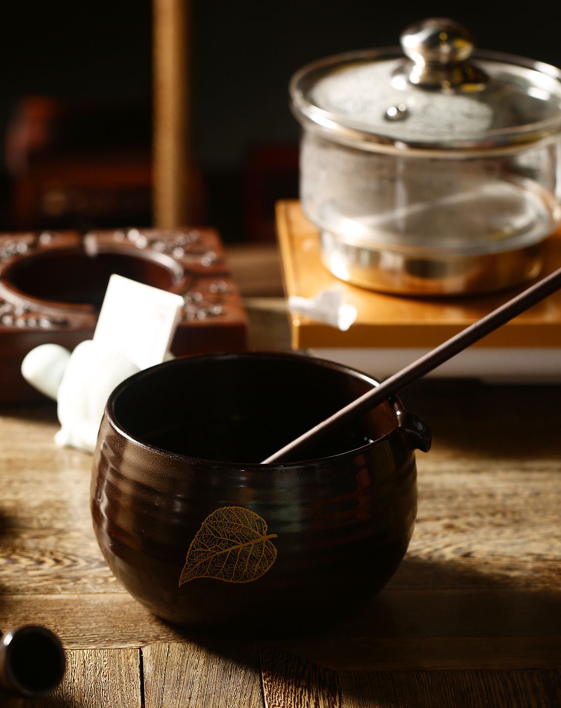 束氏 日式天目分茶器