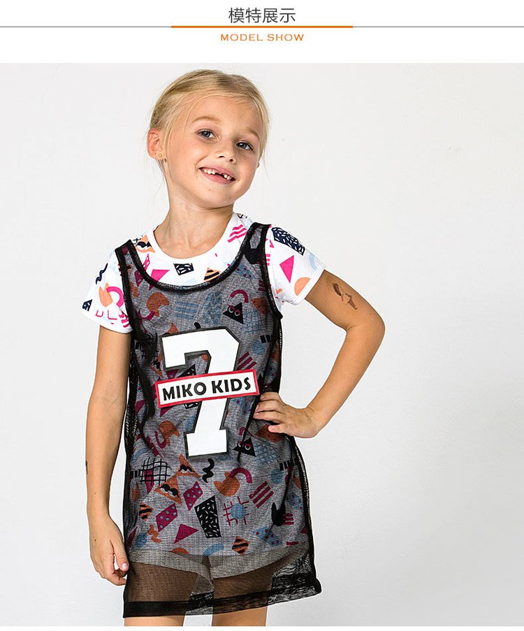 红孩儿redkids童装专场 女童短袖连衣裙黑色 品牌名称: 红孩儿 商品