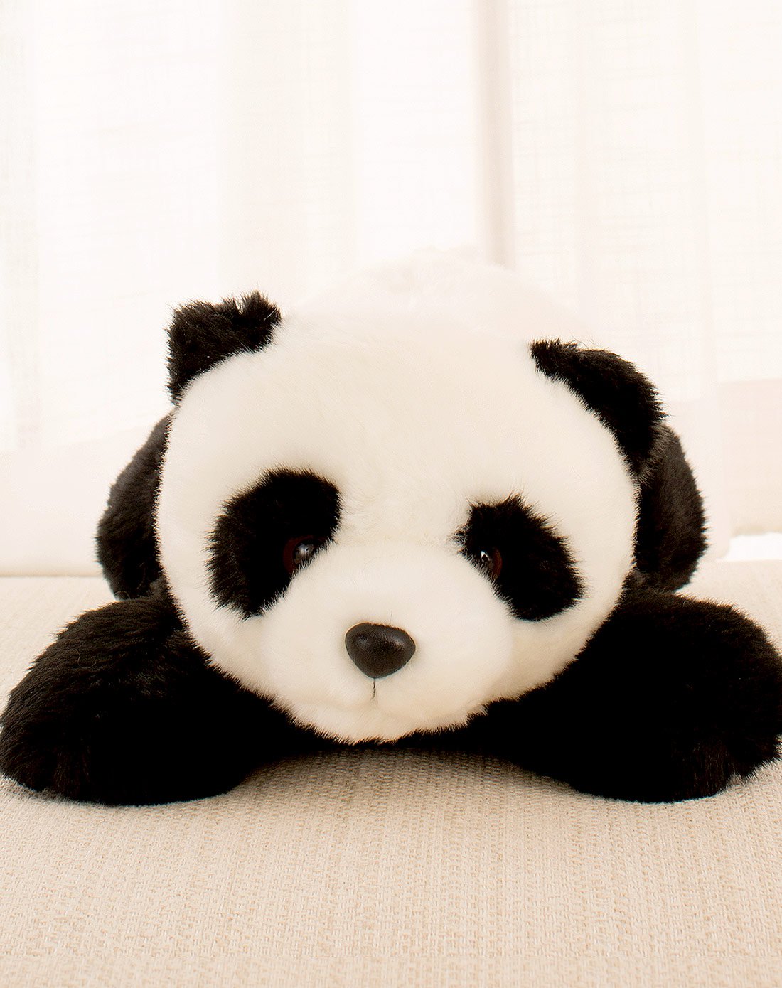 趴趴熊毛绒玩偶熊猫公仔儿童生日礼物-中号黑白