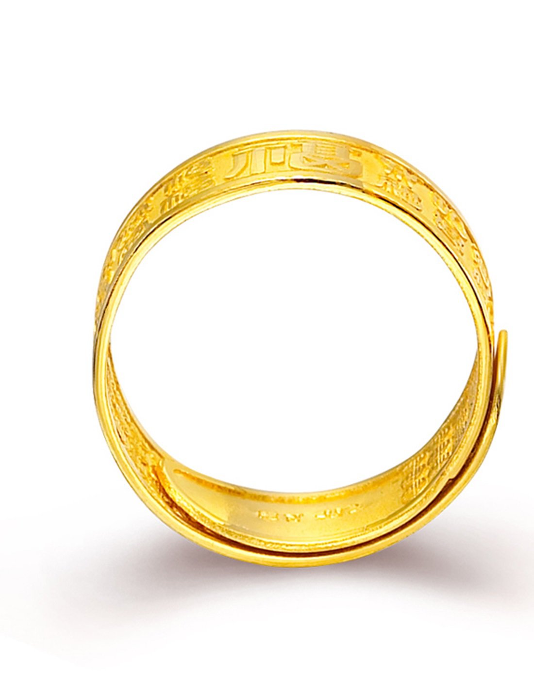 周大福 足金黄金戒指(计价)