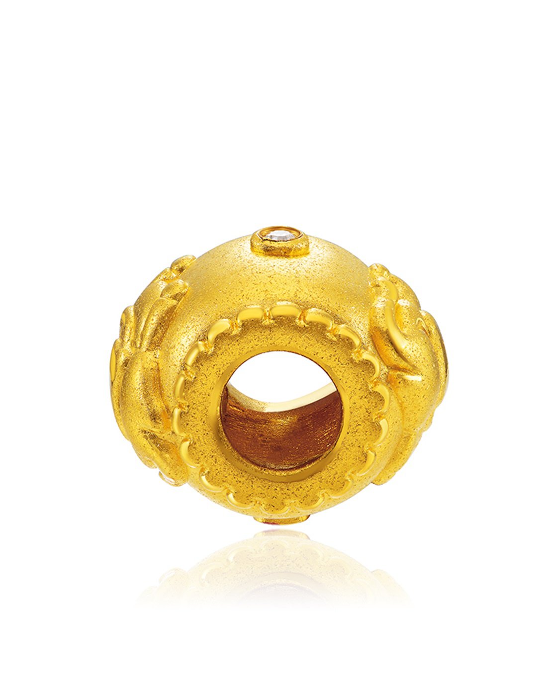 周大福 故宫太平有象足金转运黄金珠吊坠(定价)