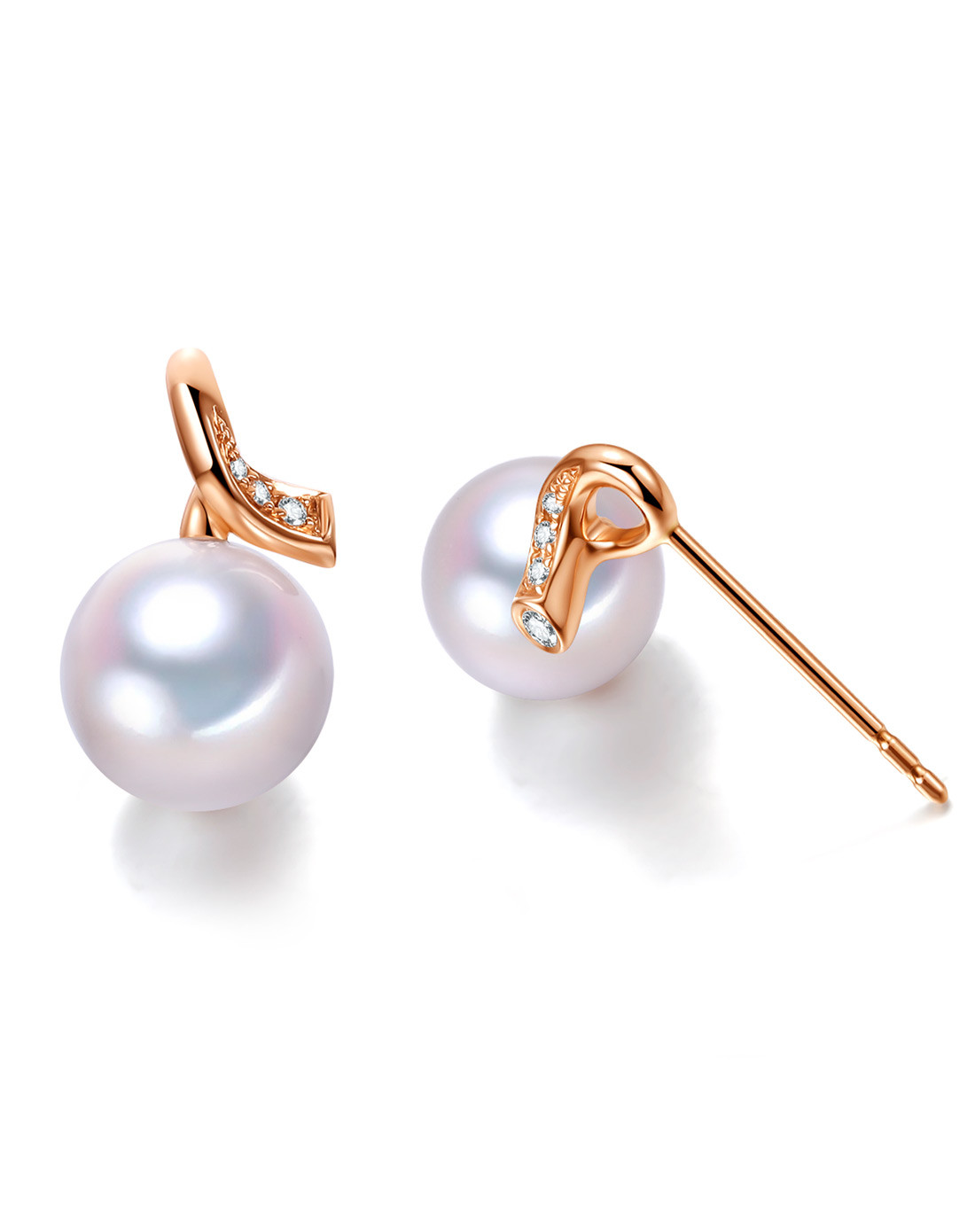 谢瑞麟18k金珍珠优雅时尚耳饰