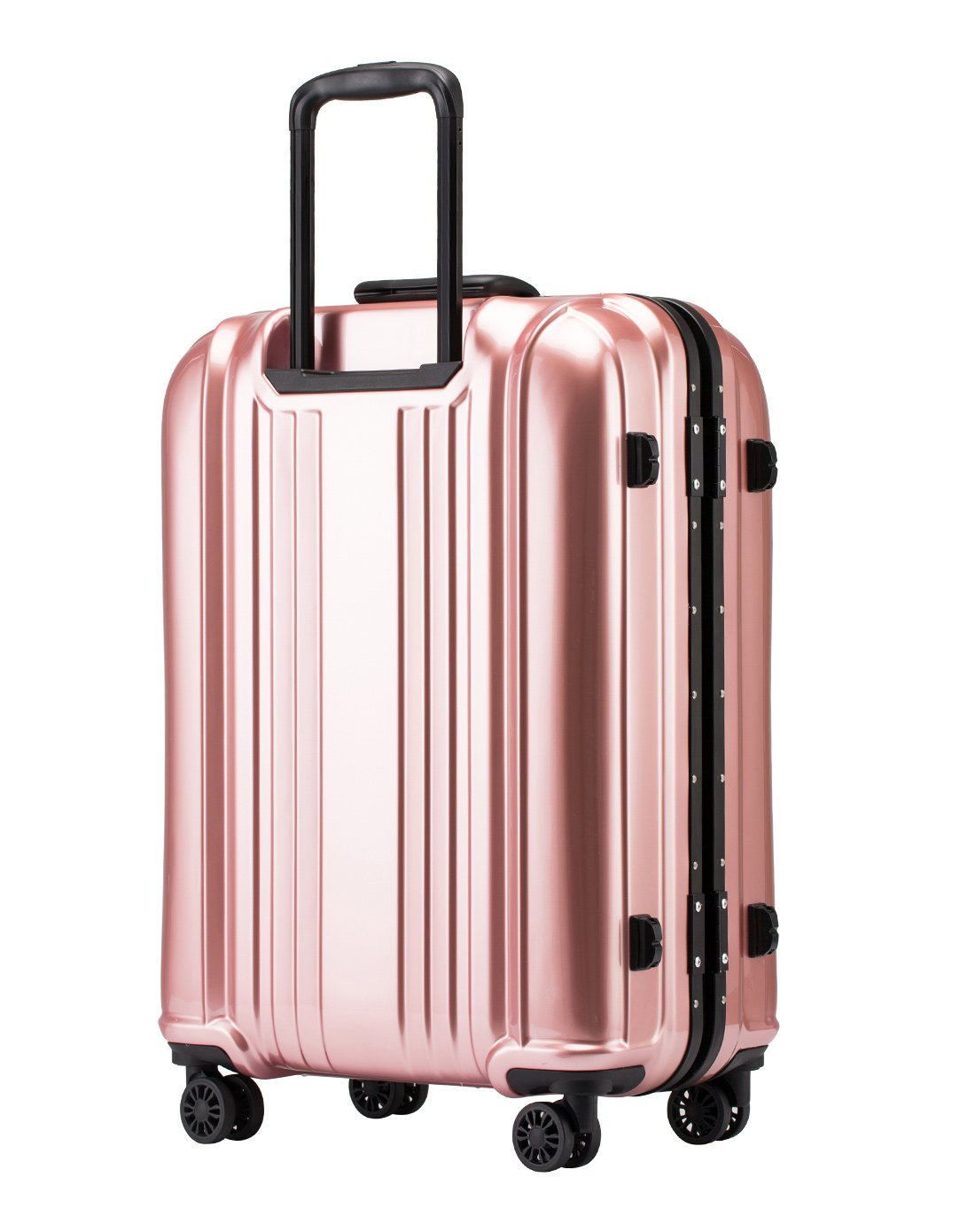 新款带钥匙海关锁万向轮铝框拉杆箱26寸