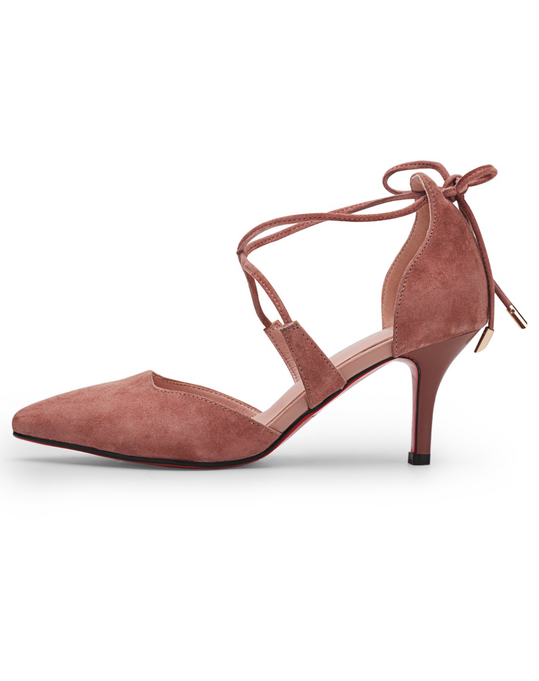 凯撒大帝caesar时尚女鞋专场 新品时尚绑带包头细跟凉鞋粉色 商品编码