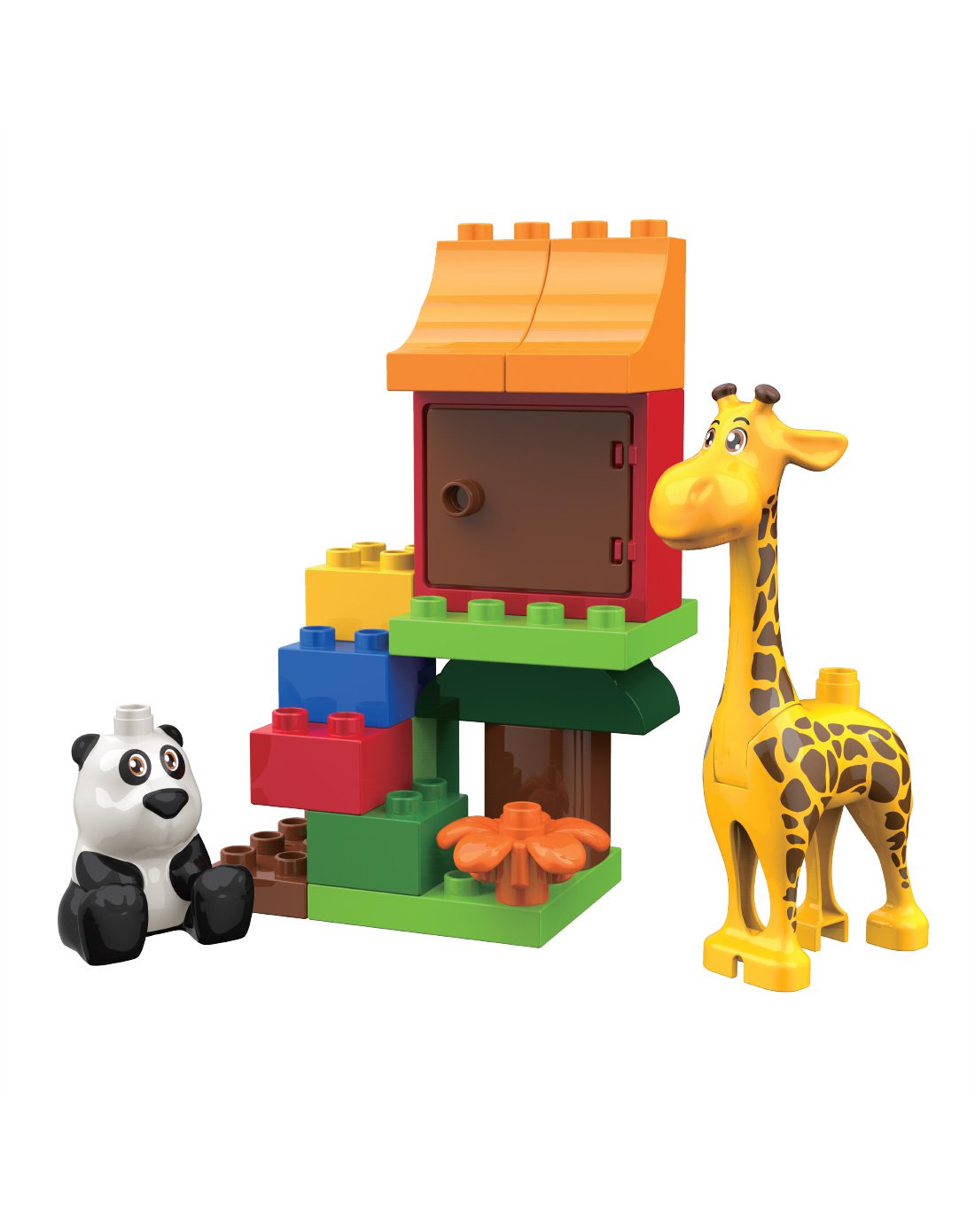 【益智中积木】熊猫乔西借玩具