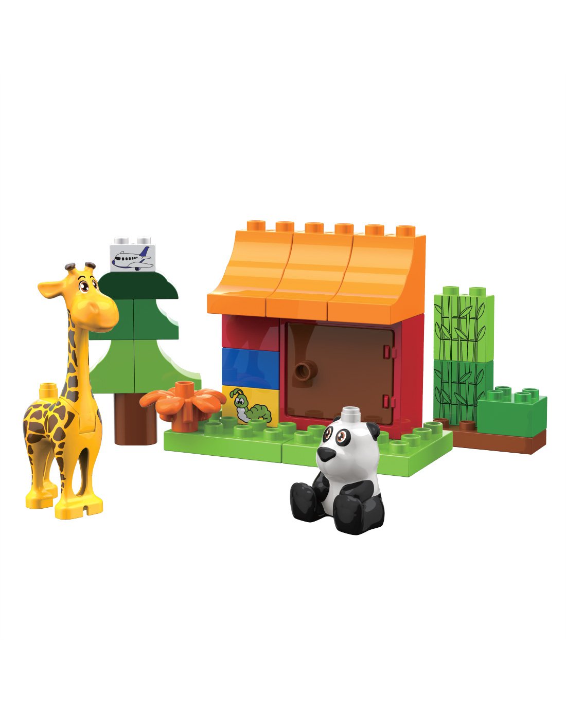 【益智中积木】熊猫乔西借玩具