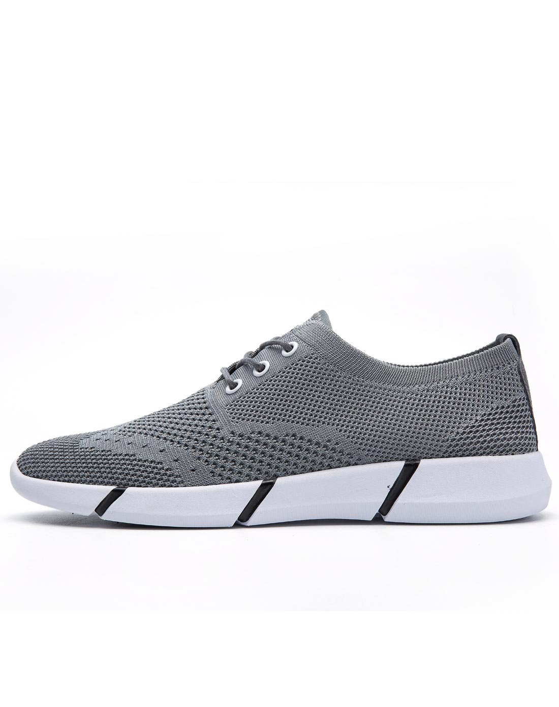 超轻飞织 男款 运动休闲舒适透气帆布鞋灰