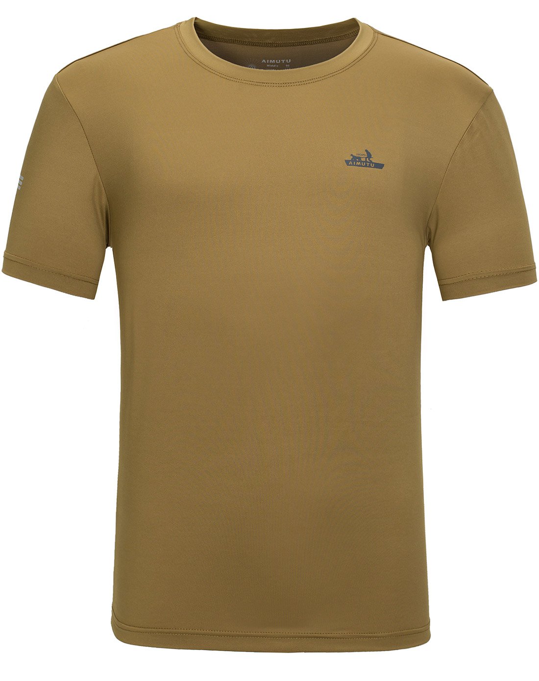 aimutu速干面料 男款浅咖色运动t恤 运动舒适tsm7851lcf_唯品会