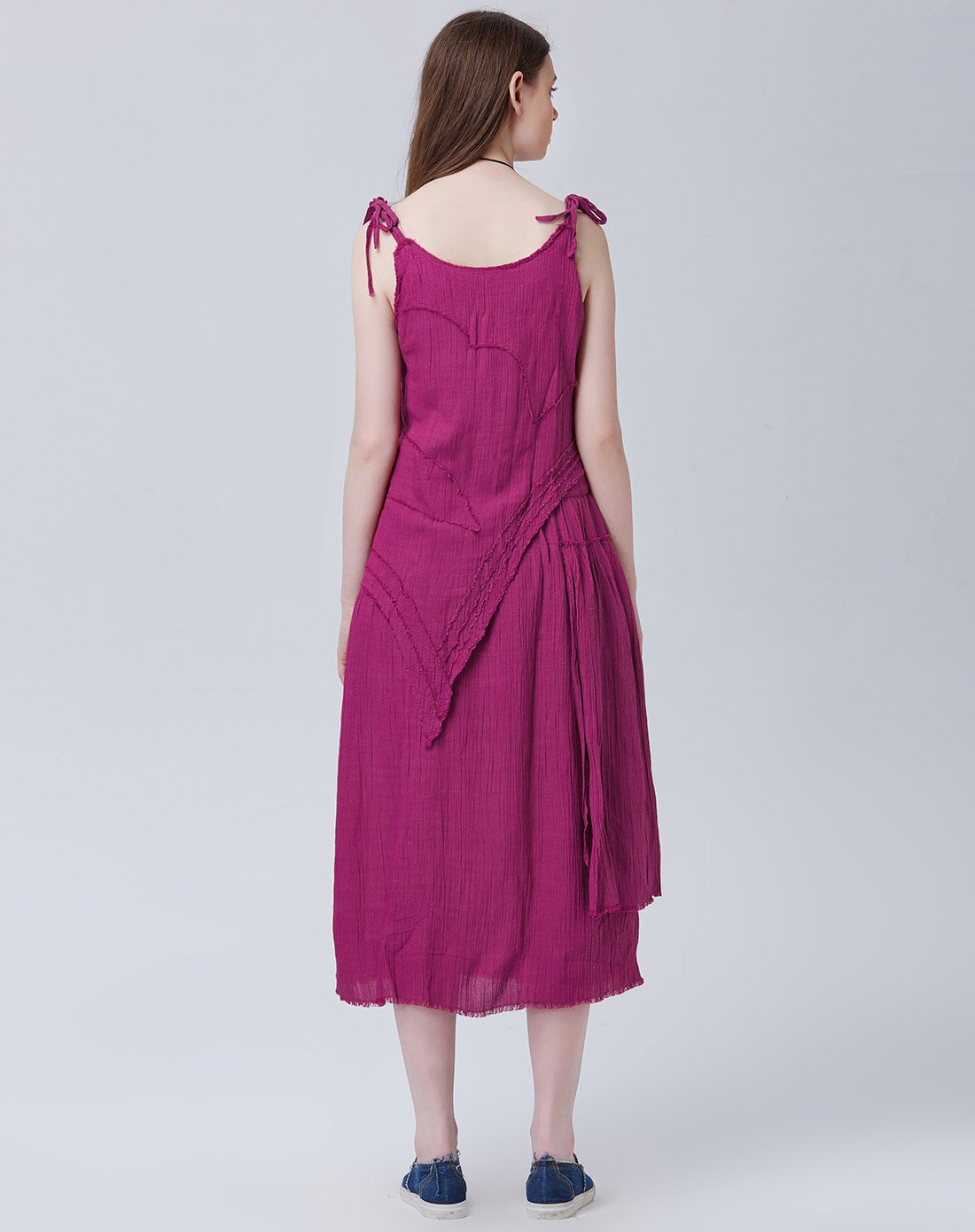 珂蕾朵姆-【人气top】文艺苎麻吊带长款连衣裙