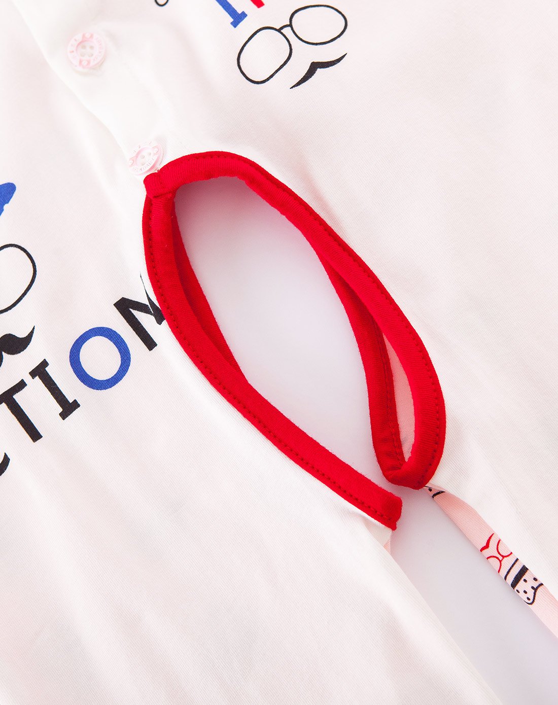 小帽兜时尚单面开档哈衣粉色