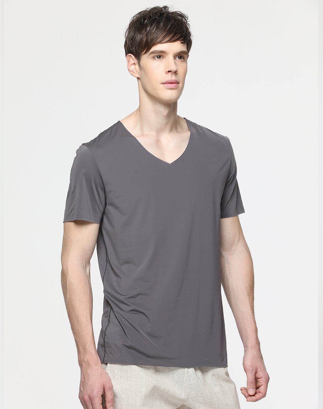 dv薄如蝉翼无痕随心裁锦纶丝感t恤