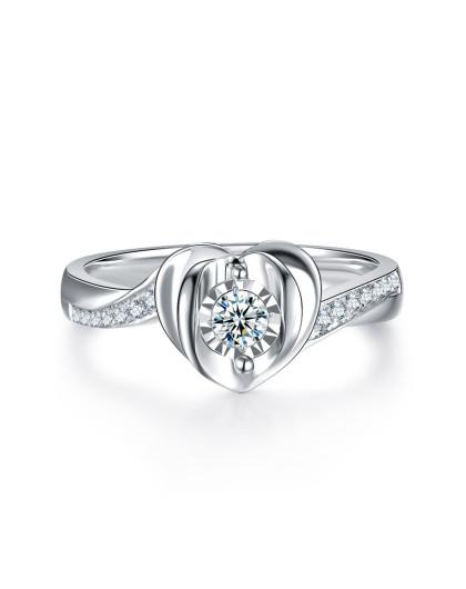 钻石世家 一生一世 18k金钻石戒指i-j