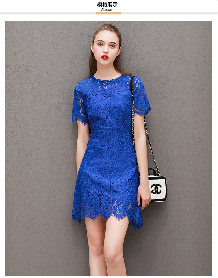 花边修身性感显瘦蕾丝连衣裙