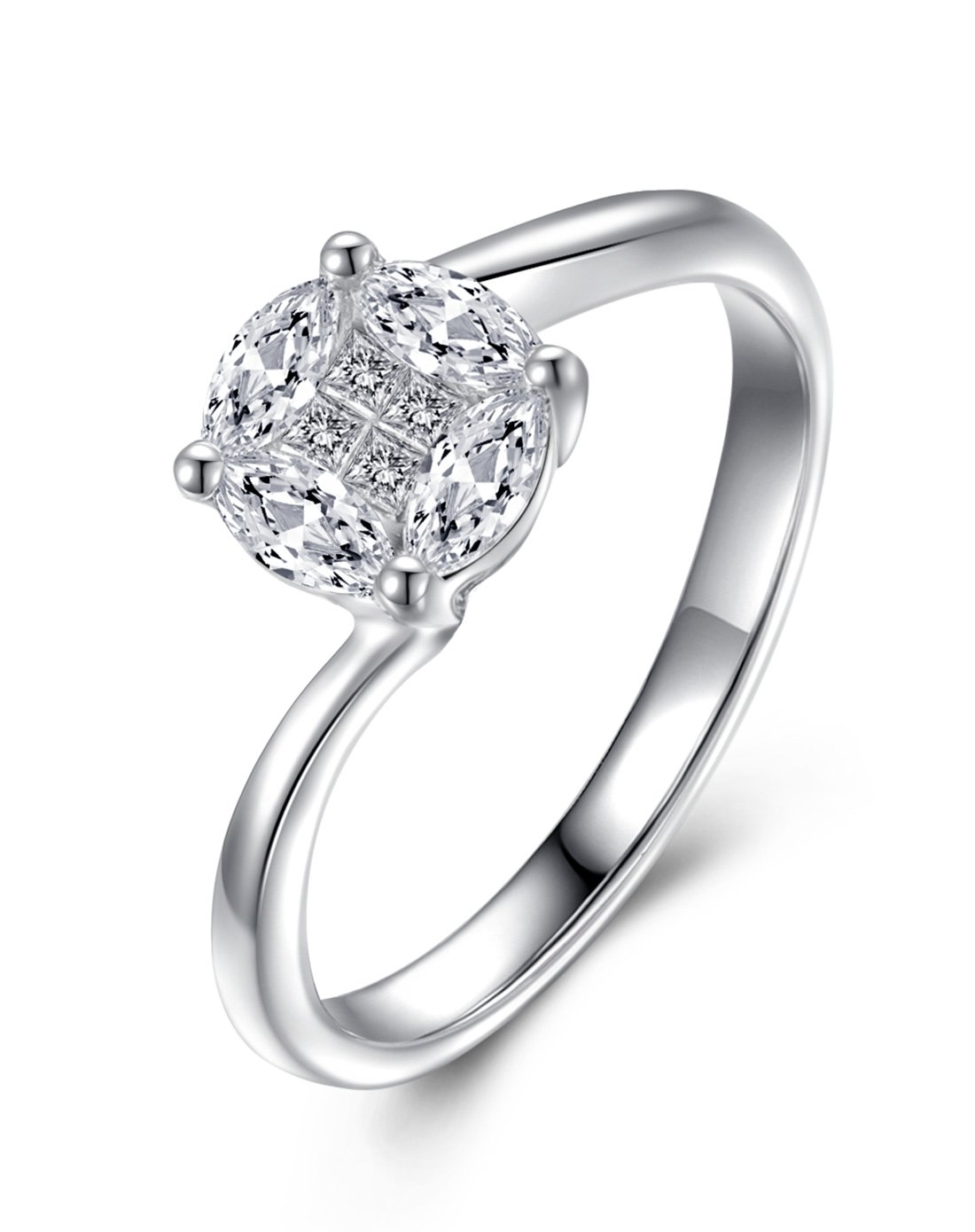 天使之心 张万福18k金钻石女戒(定价)