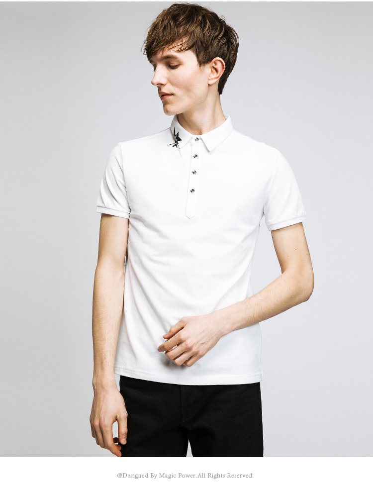 basic系列时尚酷感男式polo衫