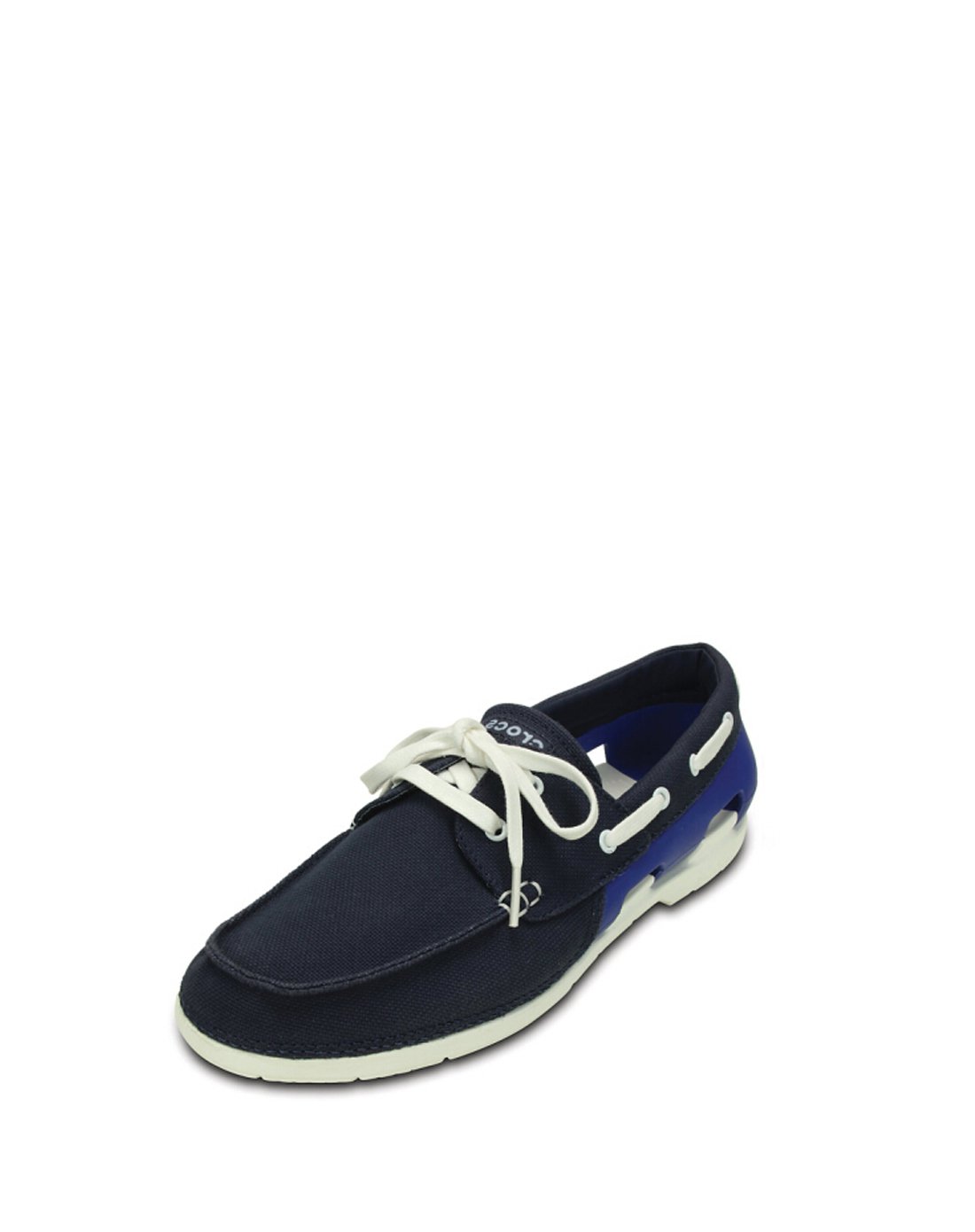 crocs卡骆驰男款简约透气男士海滩帆船帆布鞋单鞋