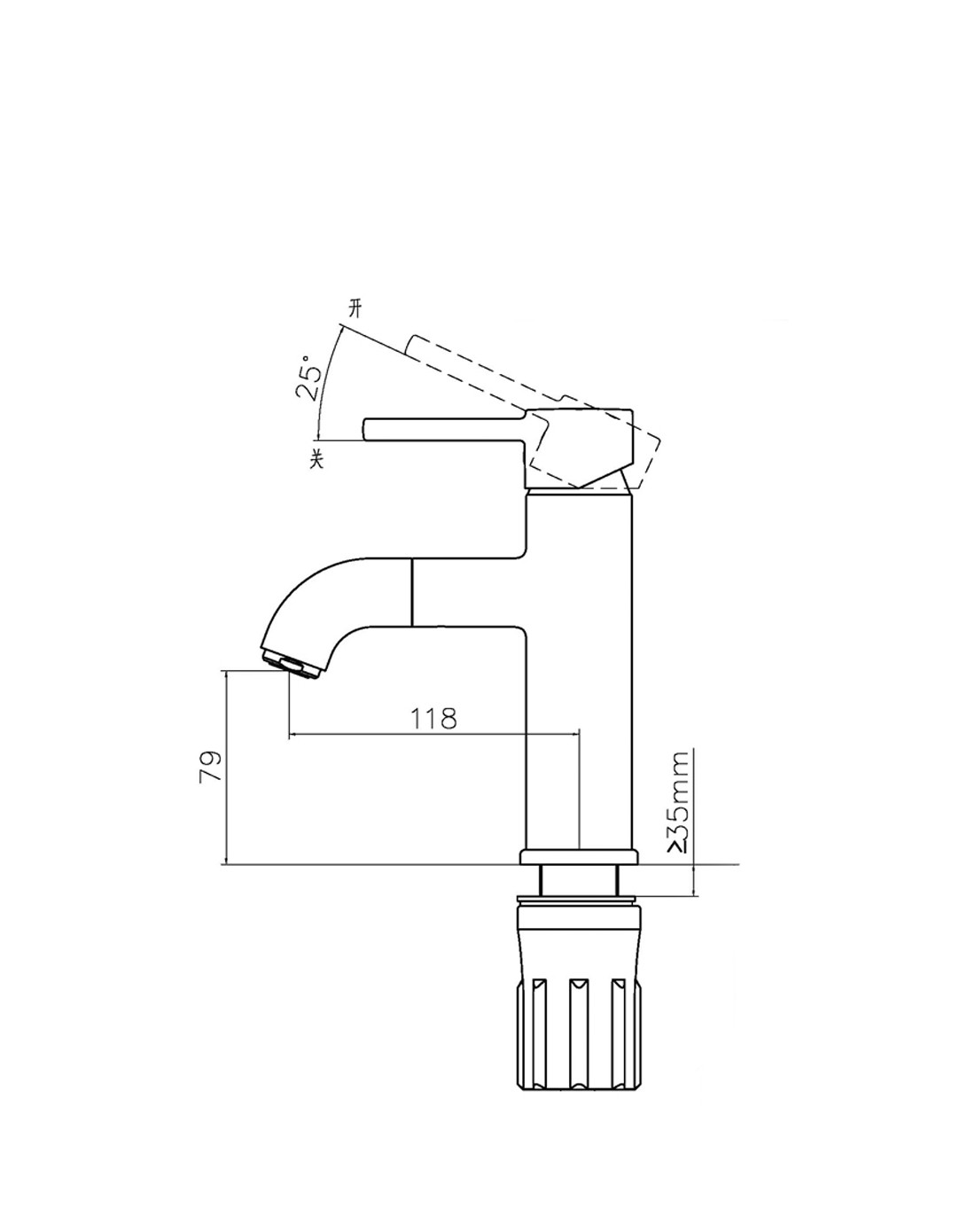 【九牧特卖】健康冷热面盆龙头32287洗脸盆水龙头