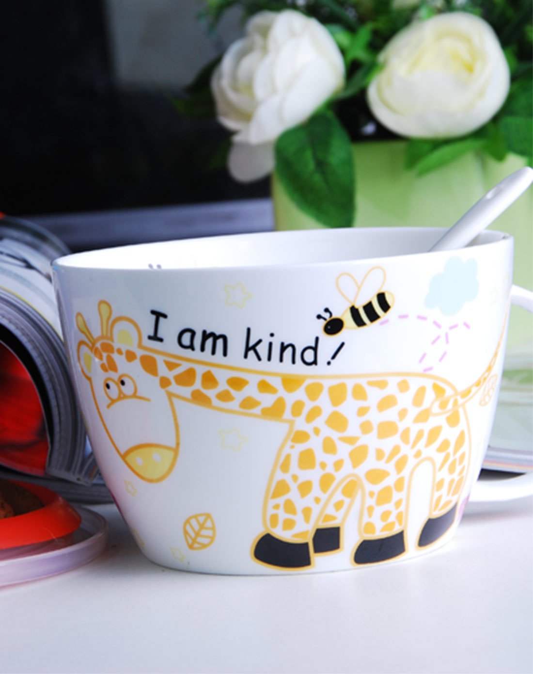 韩式大号泡面杯 长颈鹿