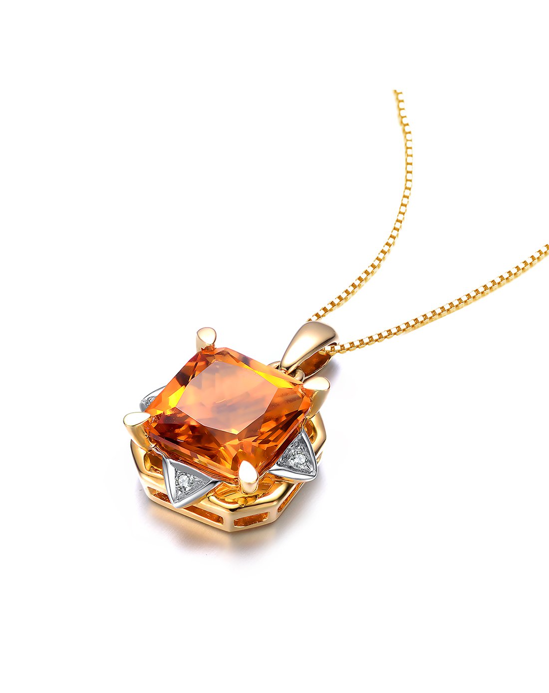 彩宝大师enzo珠宝专场enzo 经典彩宝 18k黄金黄晶吊坠p12124naciy