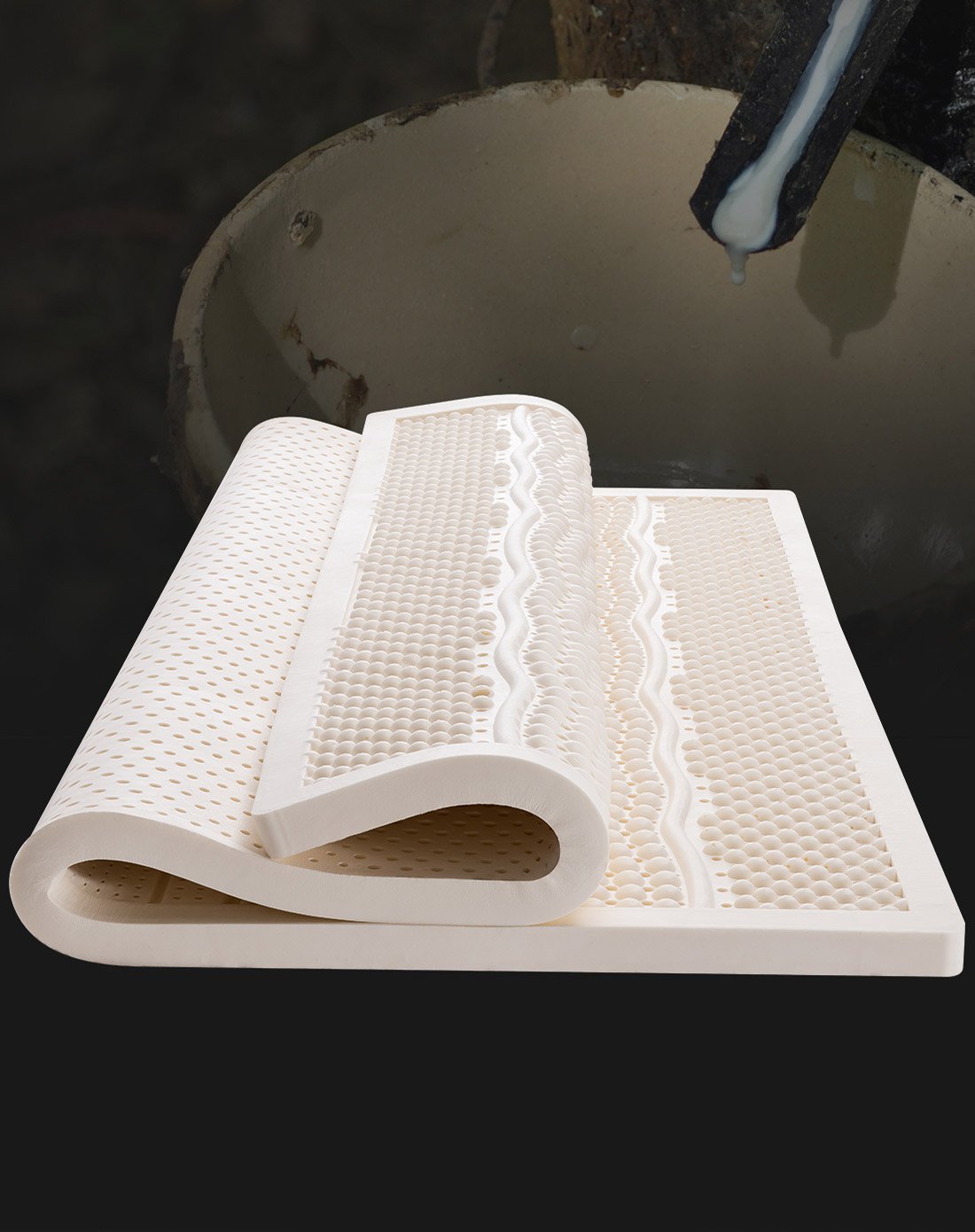 珀兰乳胶床垫 七区按摩乳胶垫子 泰国进口 5cm厚