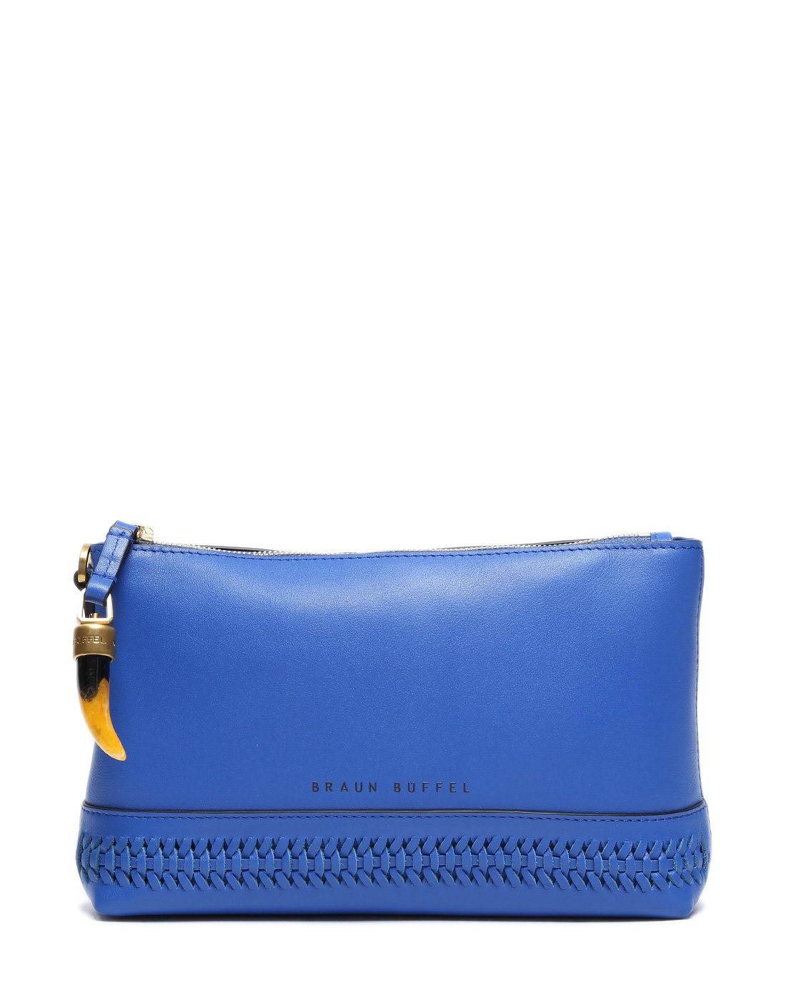 布兰施braun buffel国际品牌皮具专场女款牛皮革时尚编织纹手包b1