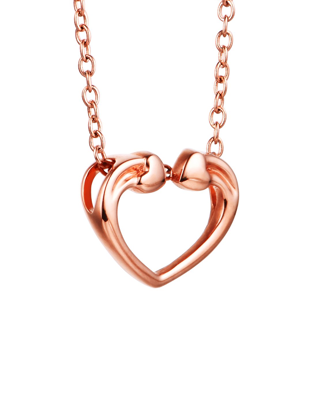 珂兰钻石珠宝专场珂兰时尚百搭k金吊坠 镂空桃心klx1761503_唯品会