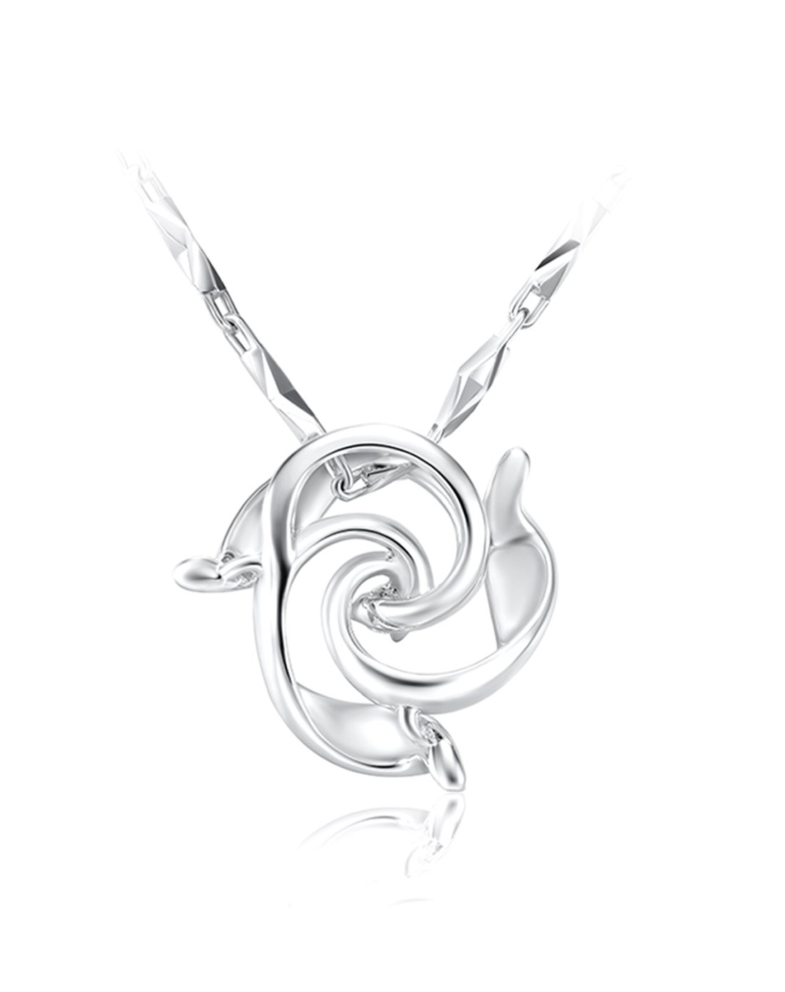 周大福 水中花 白金/pt950铂金钻石吊坠(定价)