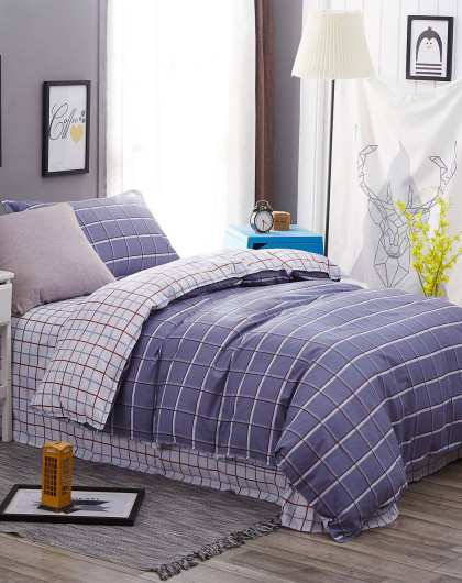 全棉斜纹印花三件套-流行驿站