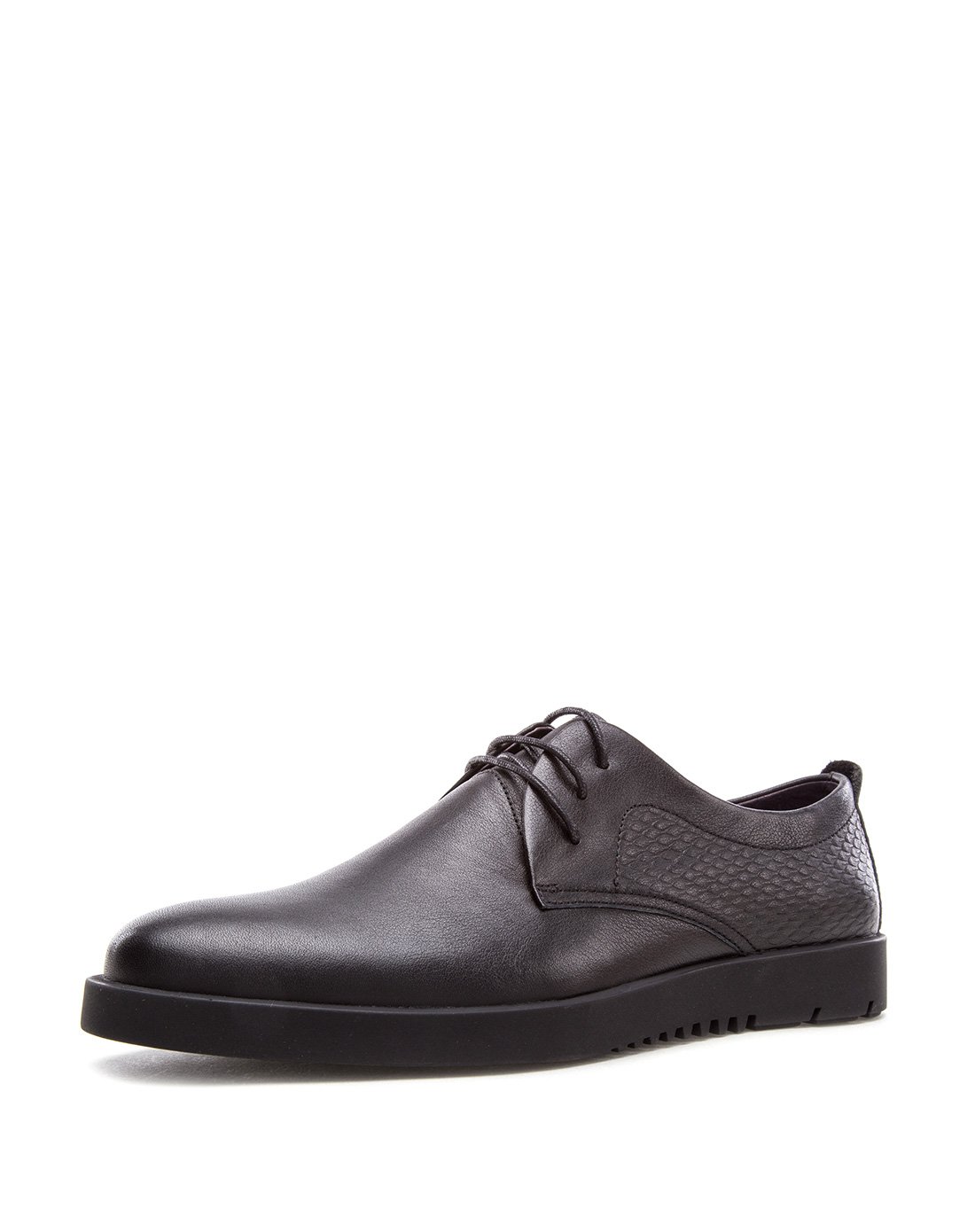 潮流男士皮鞋平底男士压花休闲皮鞋