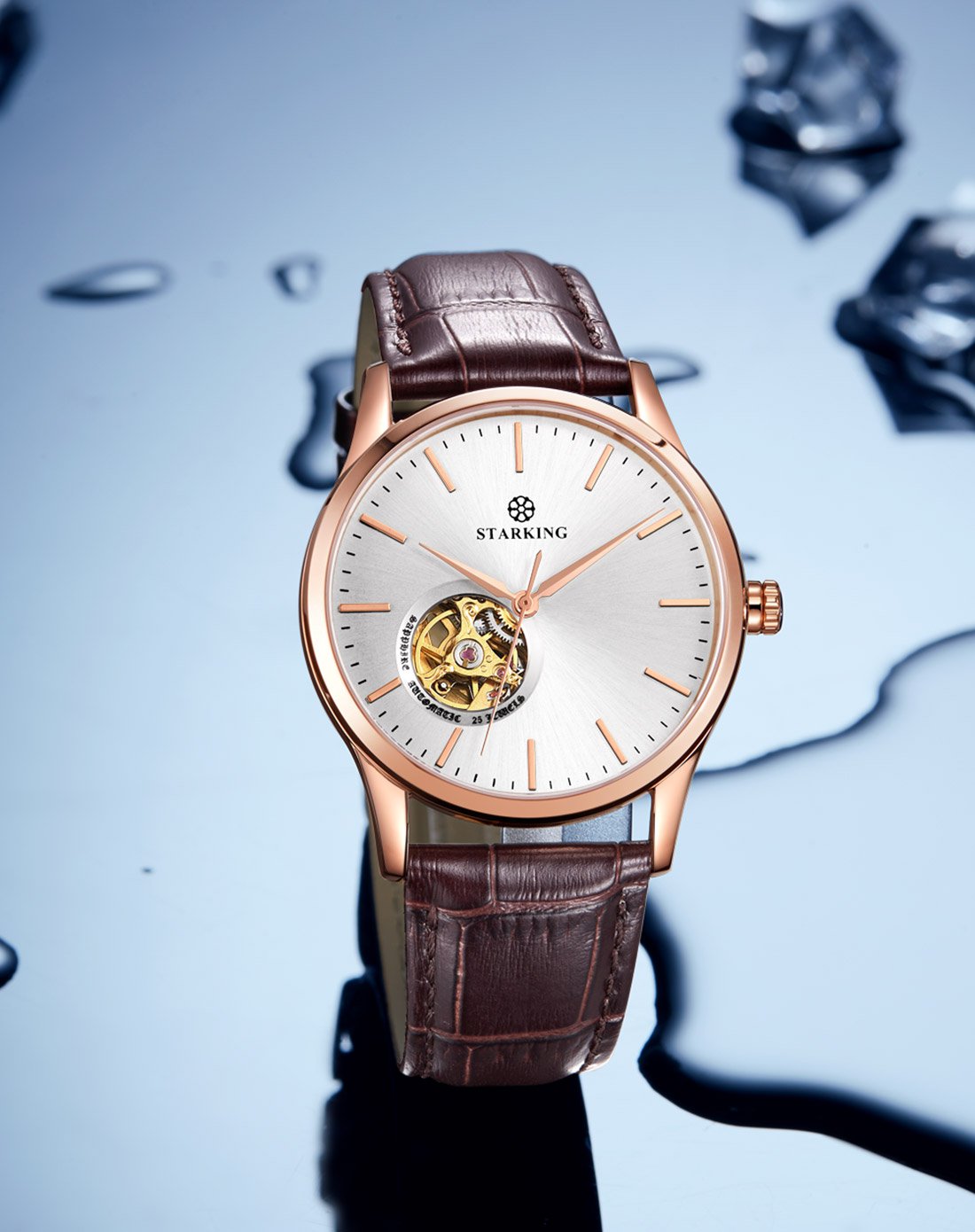 星皇手表男士全自动机械表镂空时尚简约皮带男表商务