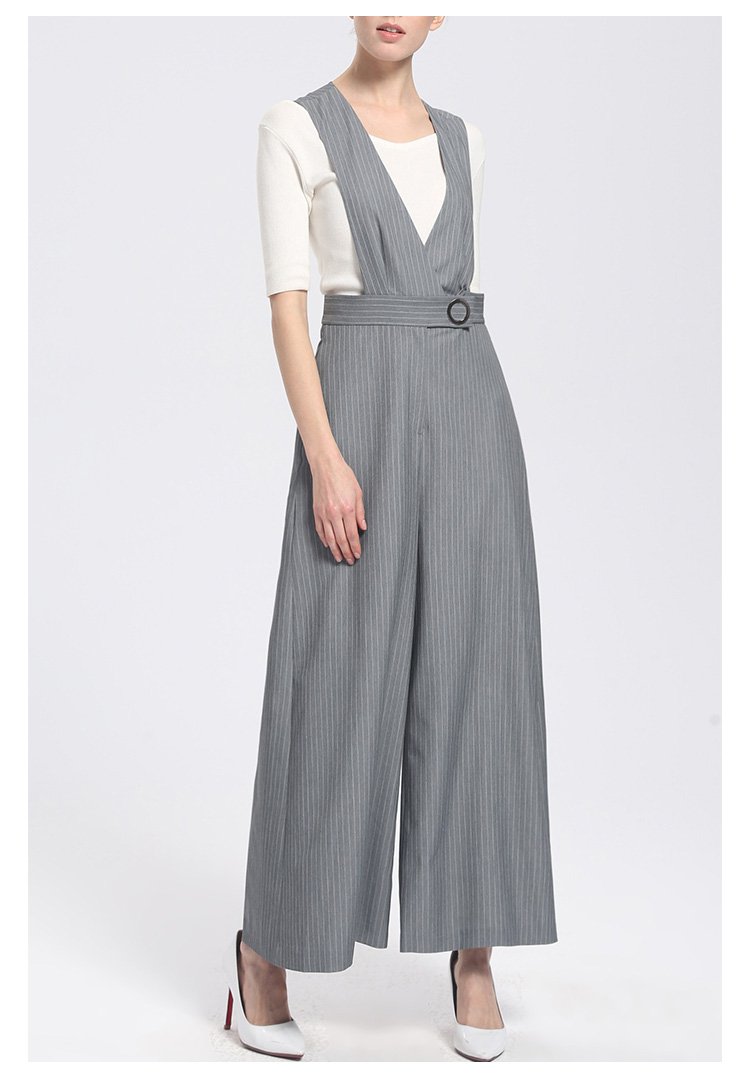 春 款式: 阔腿裤 品牌名称: 娅丽达 商品名称: 气质修身连体裤 材质