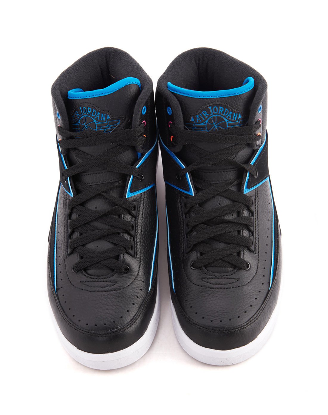 air jordan 2 男款黑/蓝篮球鞋 乔丹系列