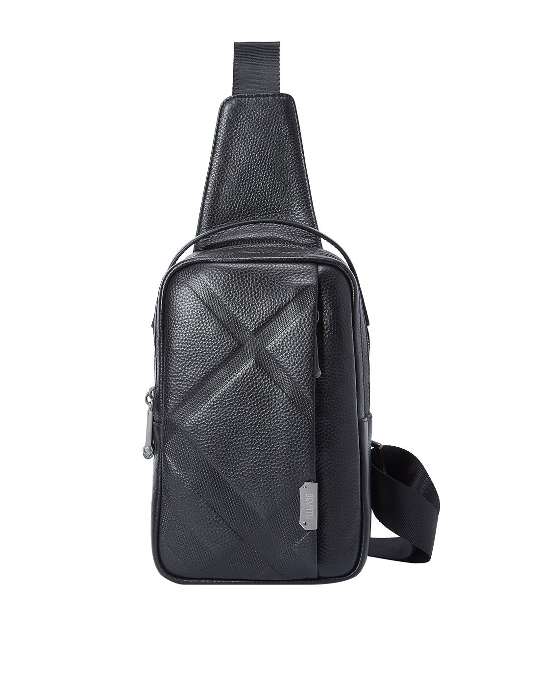 真皮斜挎包英伦休闲旅行包牛皮男包男士胸包