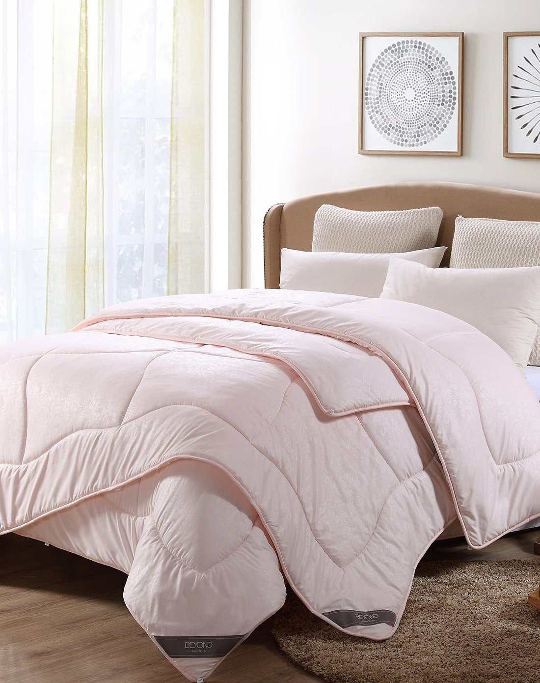 博洋家纺 四季被子学生宿舍太空被纯色二合一子母被芯被子