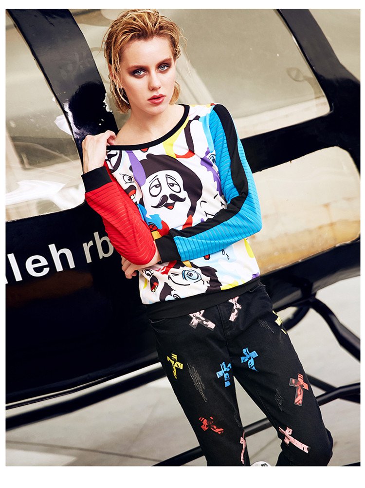 玛玛绨maxmartin女装专场 个性卡通图案印花t恤 品牌