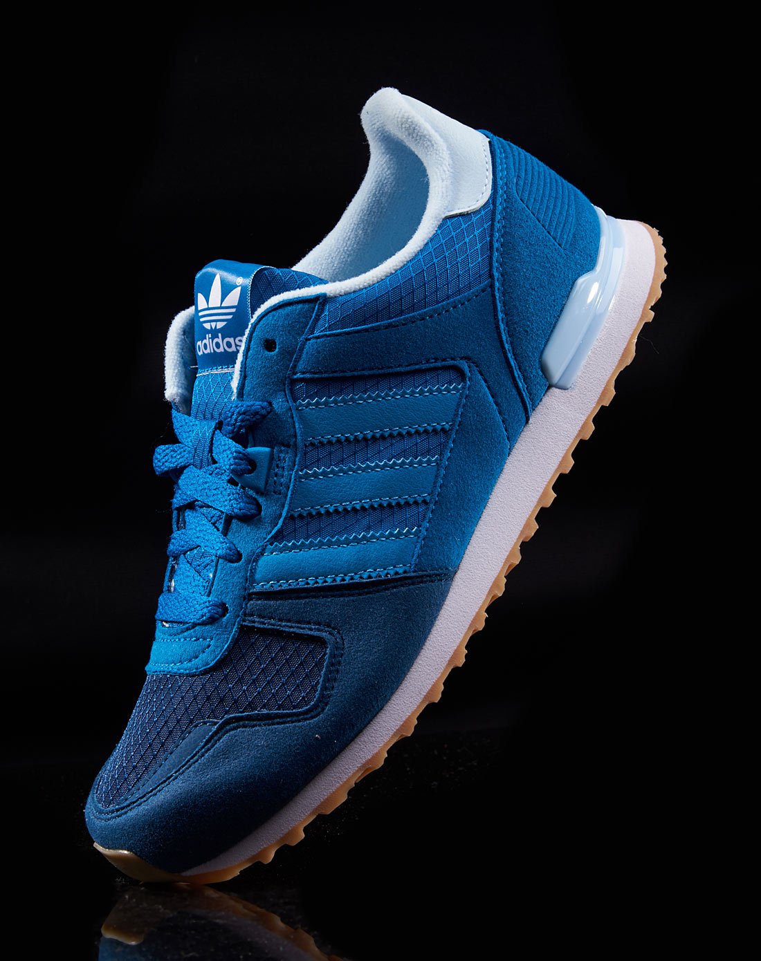 zx 700 j 中性大童深蓝色运动鞋 三叶草系列