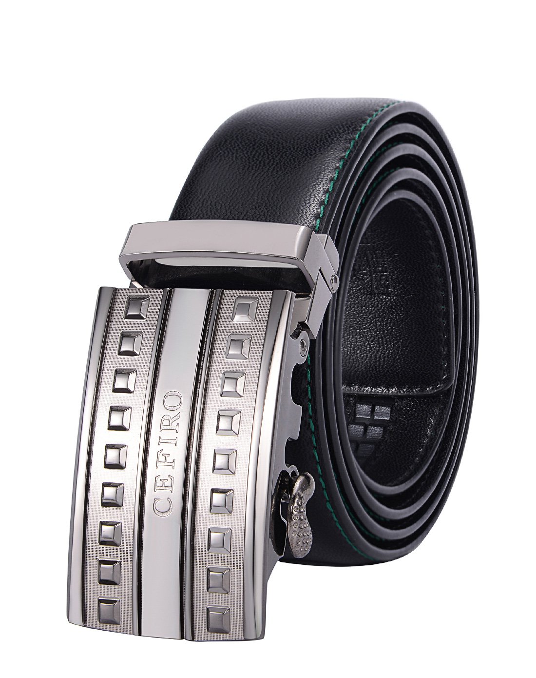 塞飞洛二层牛皮光面男士皮带