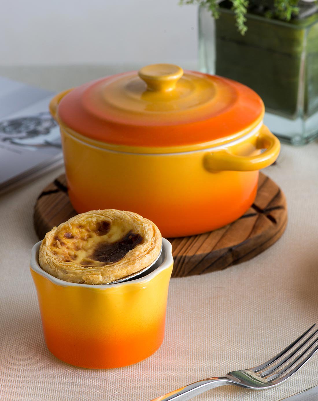 ijarl 陶瓷可爱早餐具烘焙套装布丁舒芙蕾碗沙拉焗饭碗盘 热火 黄色 5