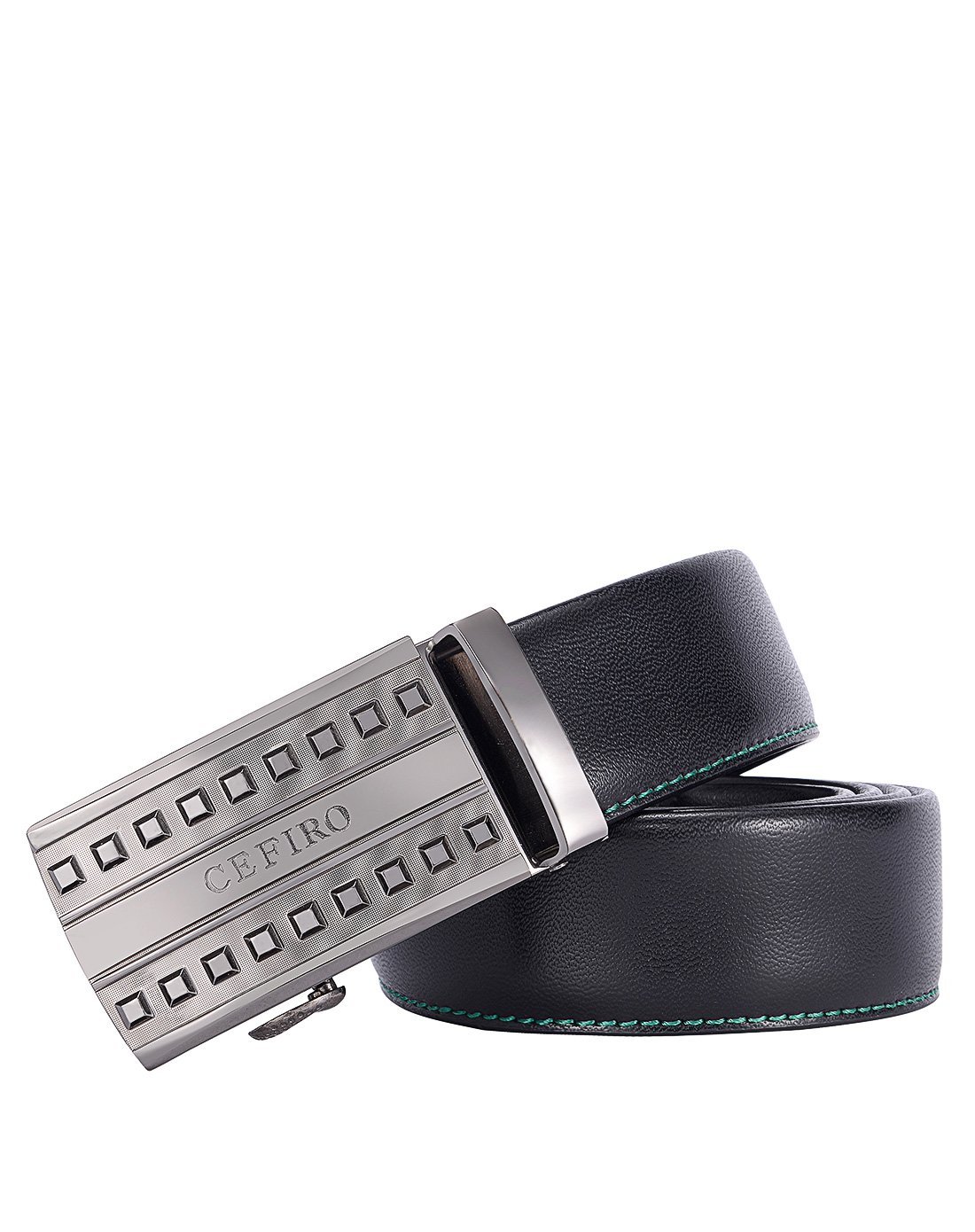 塞飞洛二层牛皮光面男士皮带