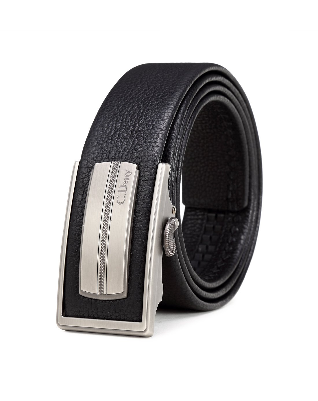 皮带真皮自动扣纯牛皮休闲中年男士合金扣头腰带正品裤带