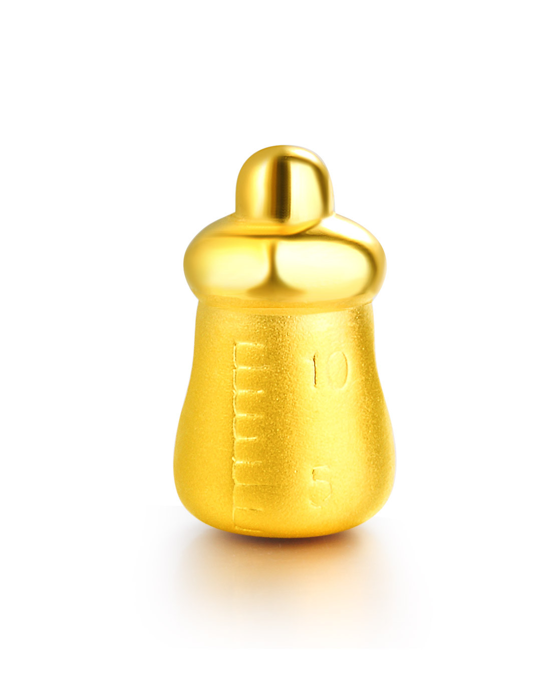 曼卡龙足金小奶瓶转运珠(定价/不含绳)