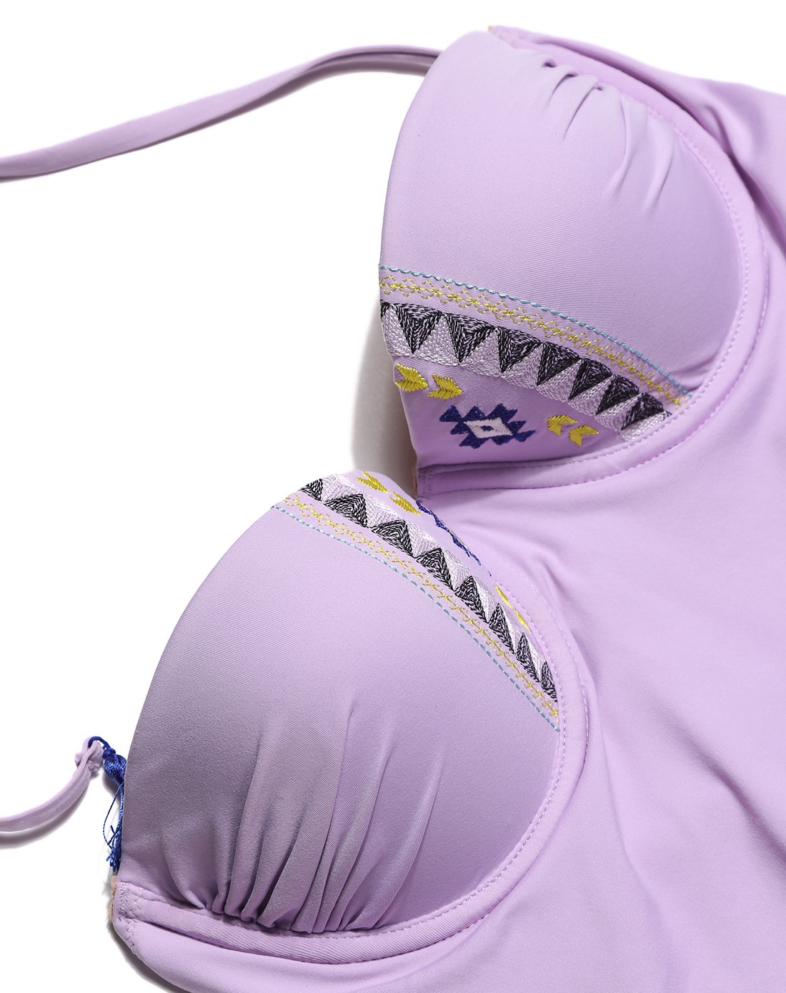 elle几何刺绣挂脖泳衣套装1zset005118_唯品会