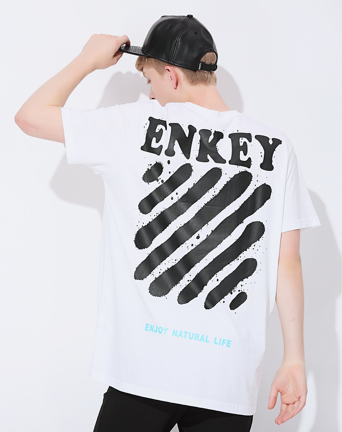 情侣装 男款短袖t恤 后背印花