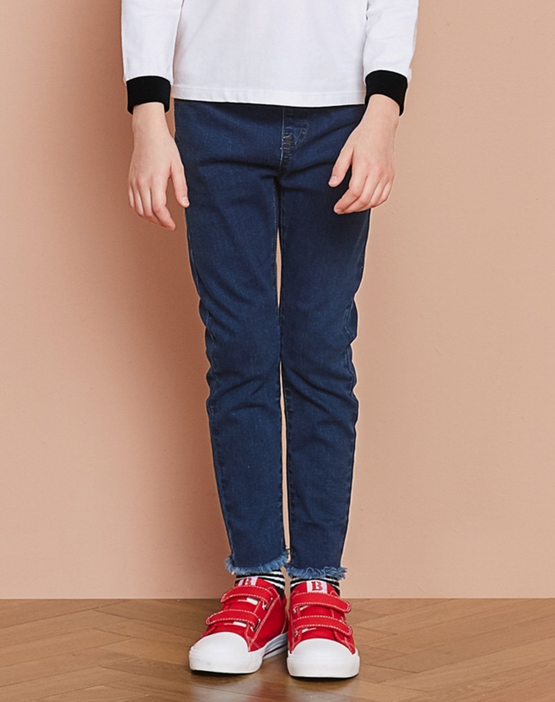 女童牛仔休闲长裤