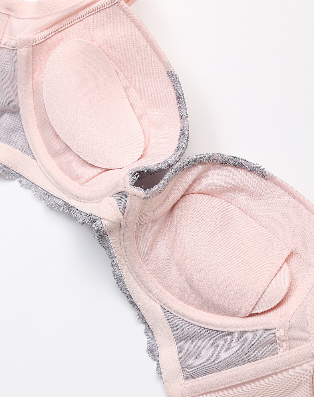 elle-内衣 秀气甜美3/4中厚杯文胸