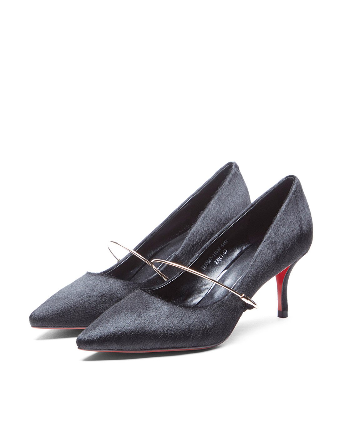 tigrisso蹀愫专柜同步新品可拆金属条浅口单鞋