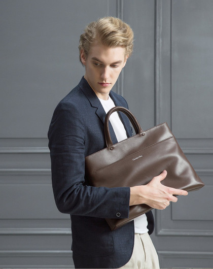 公文包真皮商务手提包头层牛皮男士时尚手拎包cd