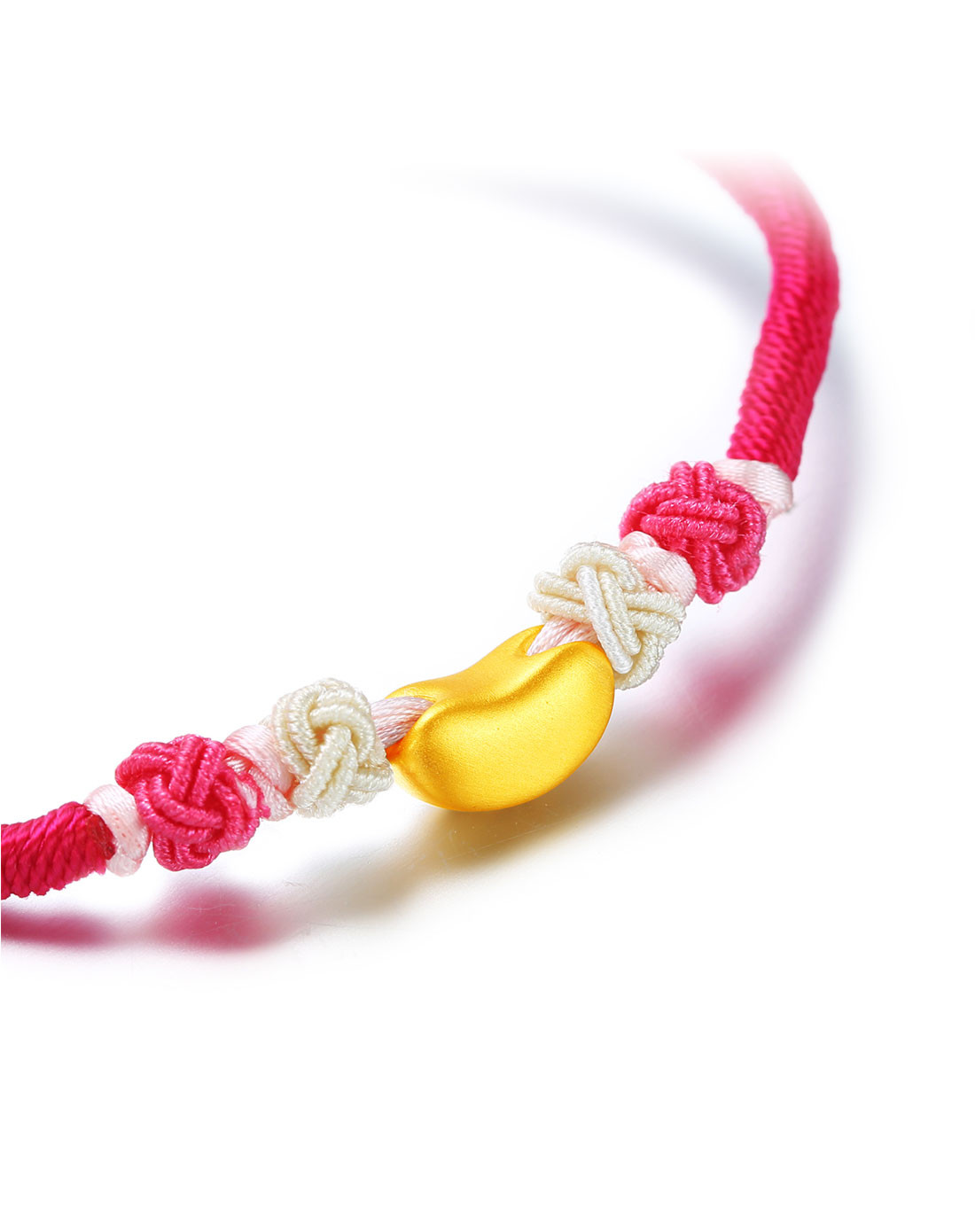 谢瑞麟3d黄金吊坠女款相思豆转运珠珠挂坠