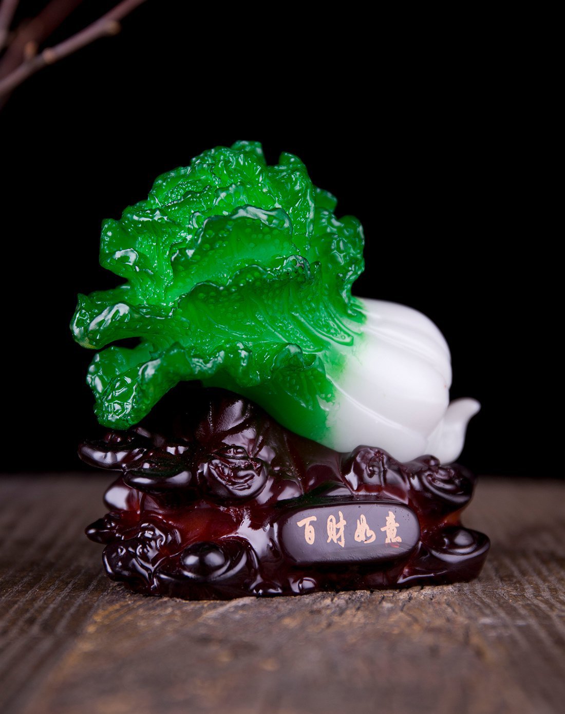 家装良品客厅办公室玉白菜树脂工艺品摆件